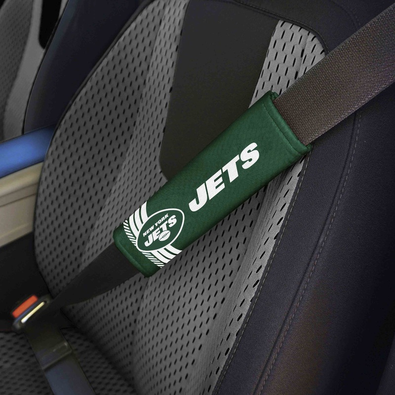 Fanmats New York Jets Team Color Rally Seatbelt Pad – 2 Pieces