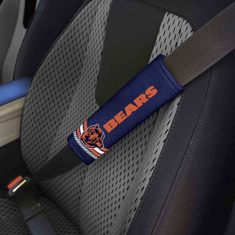 Fanmats Chicago Bears Team Color Rally Seatbelt Pad – 2 Pieces