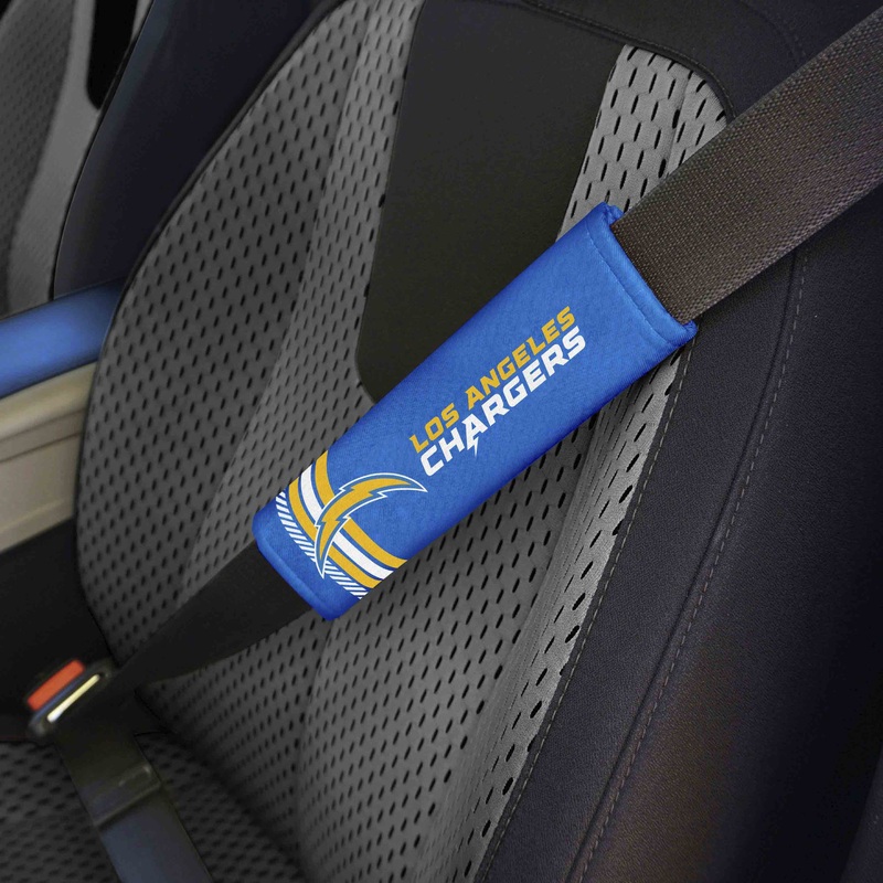 Fanmats Los Angeles Chargers Team Color Rally Seatbelt Pad – 2 Pieces