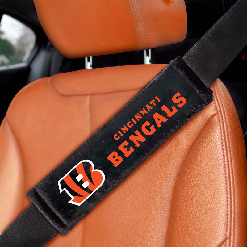 Fanmats Cincinnati Bengals Embroidered Seatbelt Pad – 2 Pieces
