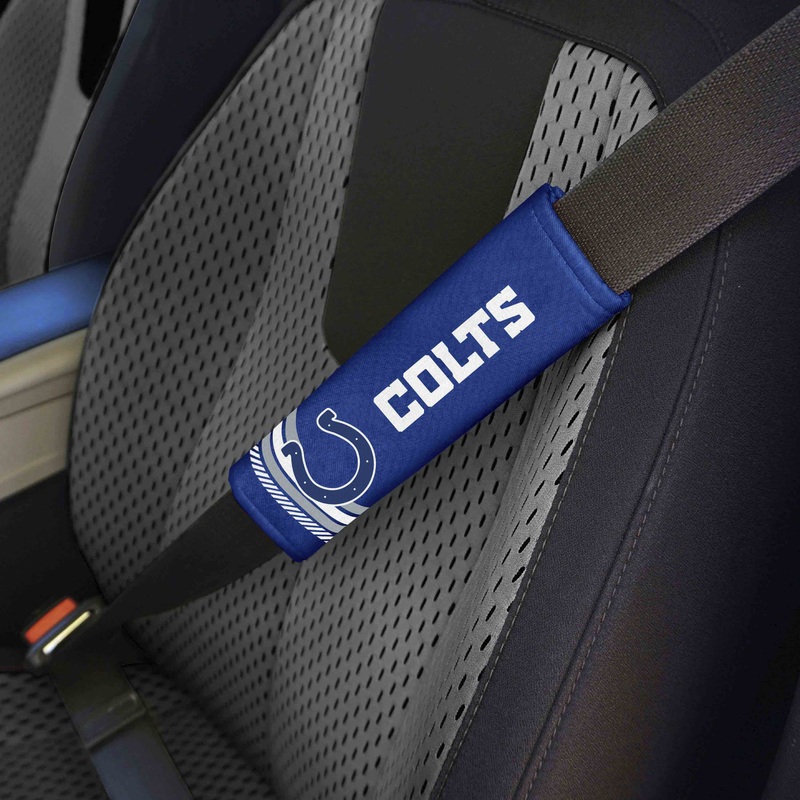 Fanmats Indianapolis Colts Team Color Rally Seatbelt Pad – 2 Pieces