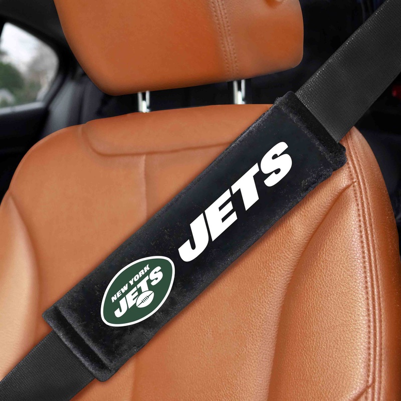Fanmats New York Jets Embroidered Seatbelt Pad – 2 Pieces