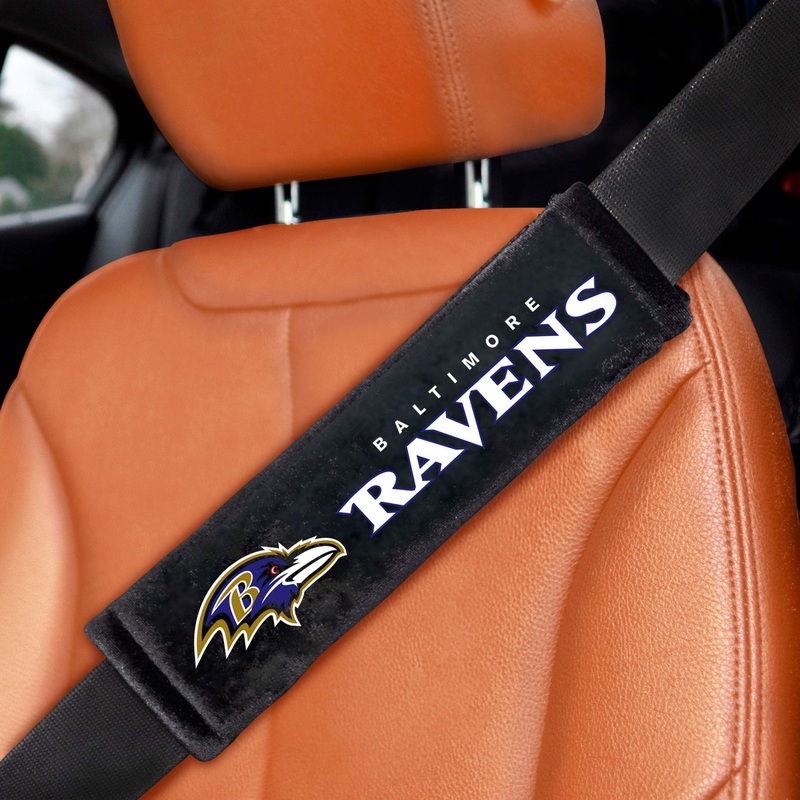 Fanmats Baltimore Ravens Embroidered Seatbelt Pad – 2 Pieces