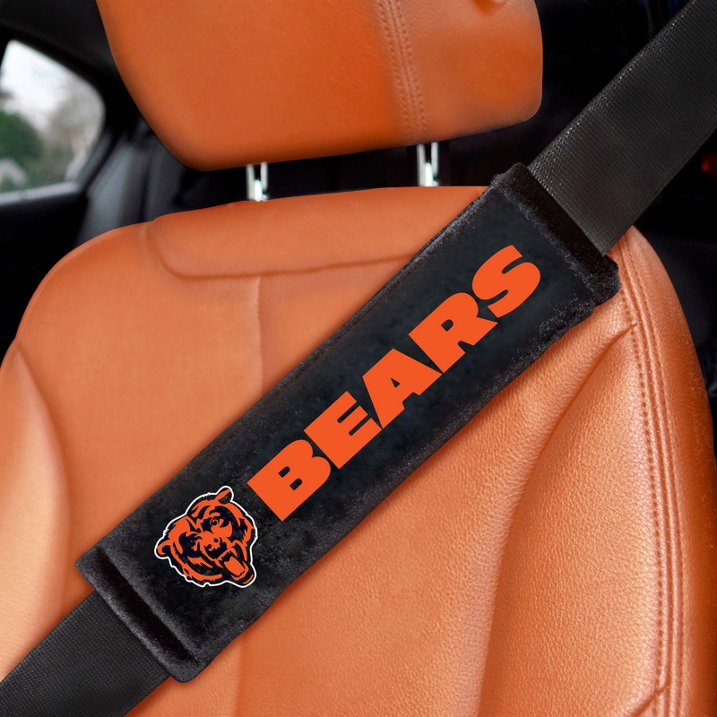 Fanmats Chicago Bears Embroidered Seatbelt Pad – 2 Pieces