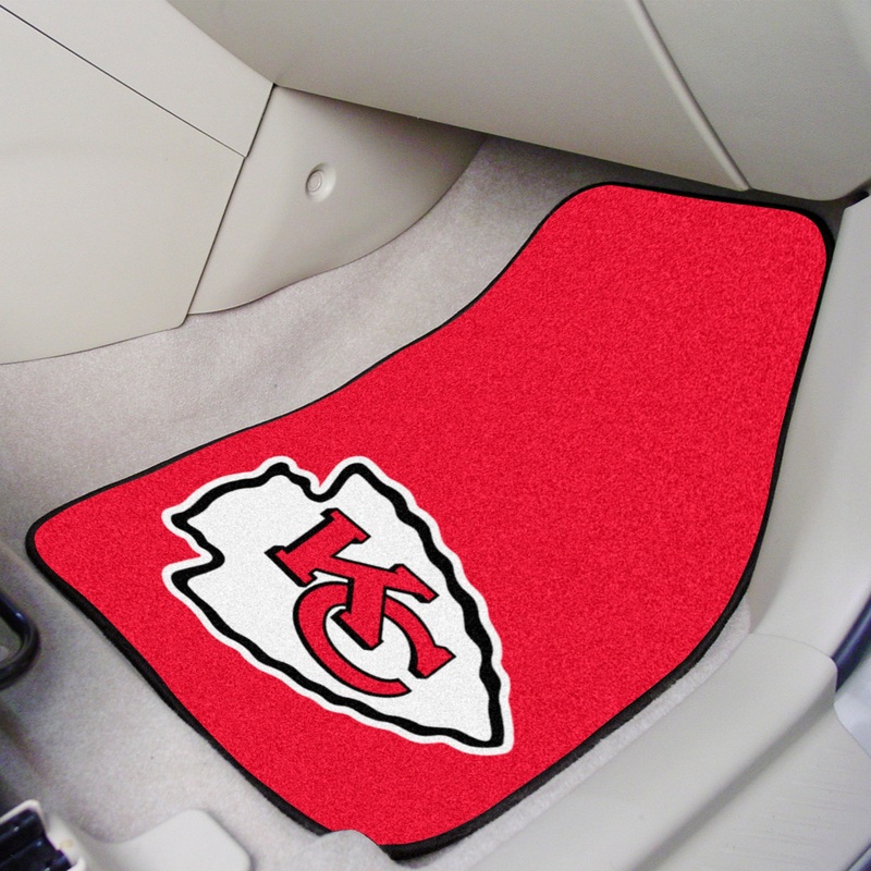 Fanmats Kansas City Chiefs Front Carpet Car Mat Set – 2 Pieces