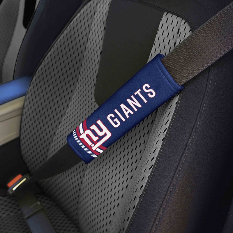 Fanmats New York Giants Team Color Rally Seatbelt Pad – 2 Pieces