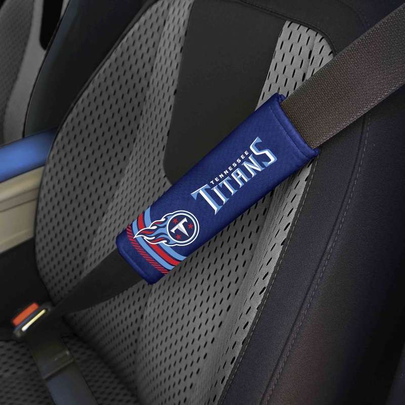 Fanmats Tennessee Titans Team Color Rally Seatbelt Pad – 2 Pieces