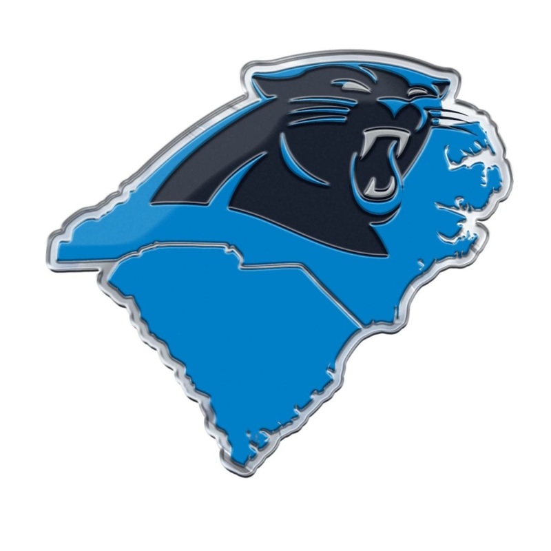 Fanmats Carolina Panthers Team State Aluminum Embossed Emblem