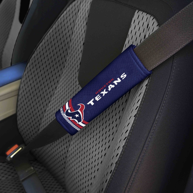 Fanmats Houston Texans Team Color Rally Seatbelt Pad – 2 Pieces