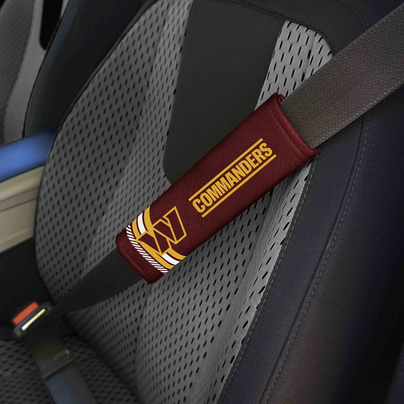 Fanmats Washington Commanders Team Color Rally Seatbelt Pad – 2 Pieces