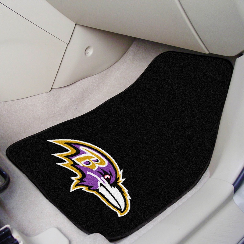 Fanmats Baltimore Ravens Front Carpet Car Mat Set – 2 Pieces