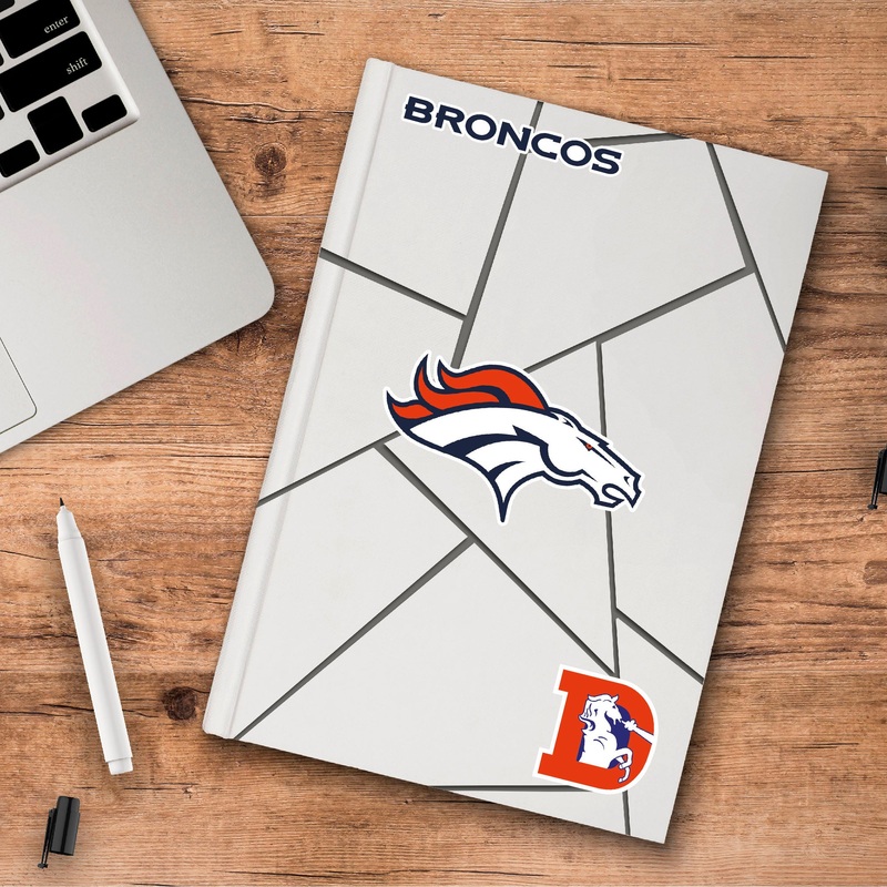 Fanmats Denver Broncos 3 Piece Decal Sticker Set