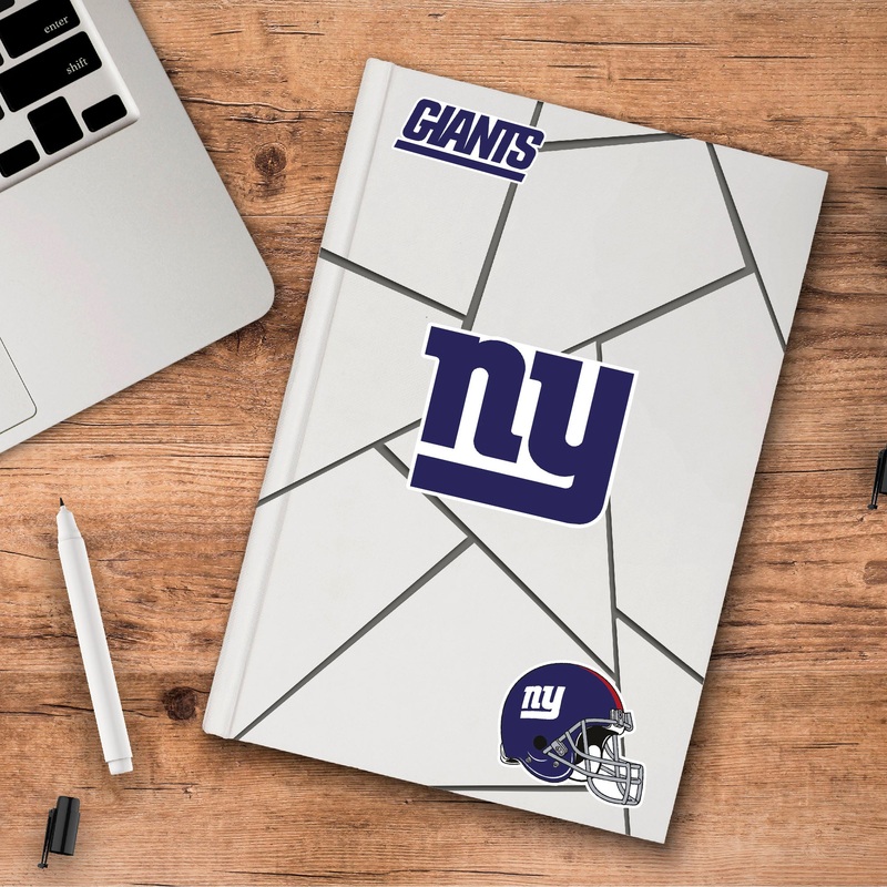 Fanmats New York Giants 3 Piece Decal Sticker Set