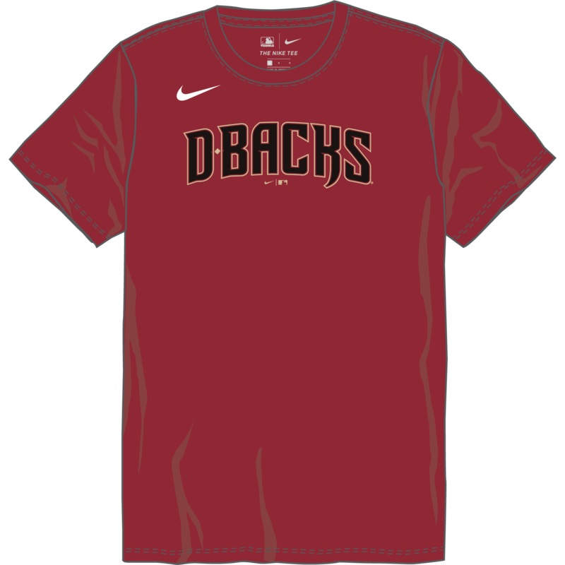 Nike Arizona Diamondbacks Youth Crew Neck Synthetic Tee
