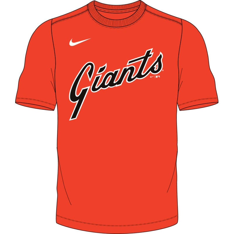 Nike San Francisco Giants 1982 Youth Institutional Short Sleeve Cooperstown Crew Neck