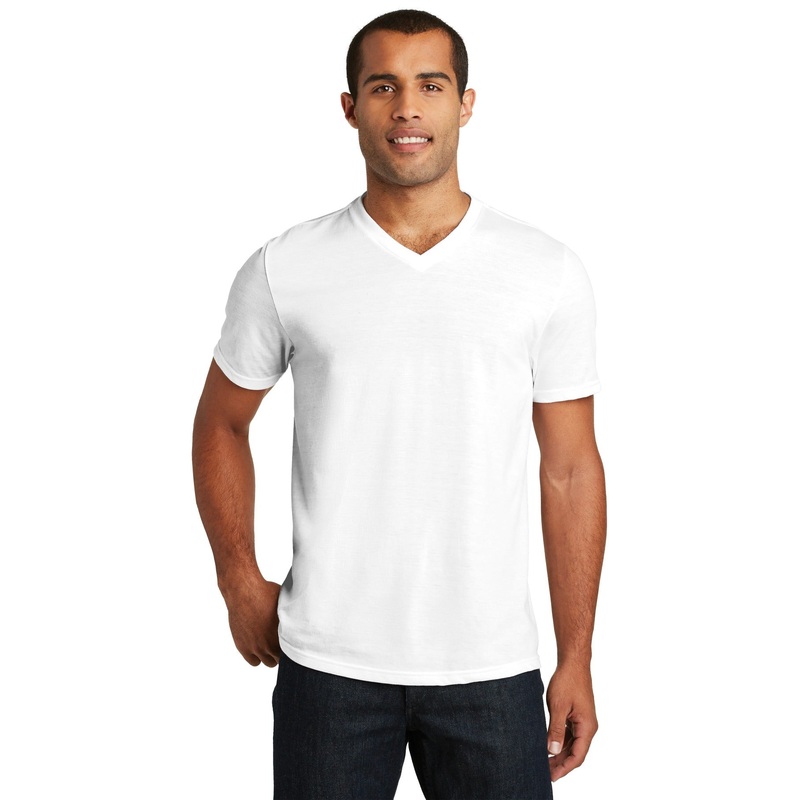 District Men’s Perfect Tri V-Neck Tee. DT1350