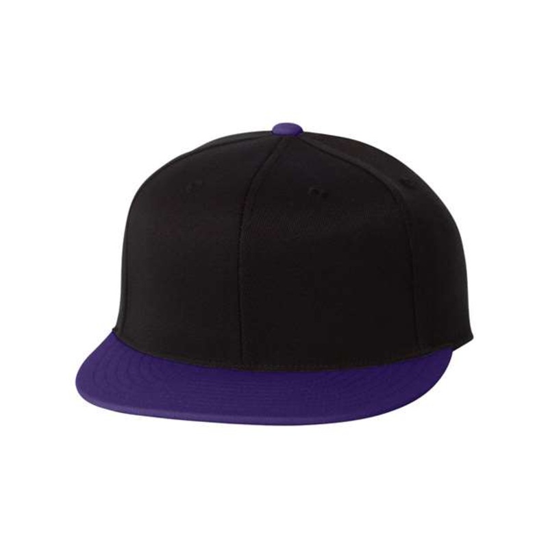 Flexfit 210A Flat Bill Cap|White|Red|Grey|Black|Royal Blue|Brown|Dark Navy|Black/ Purple|Heather Grey|S/M|L/XL