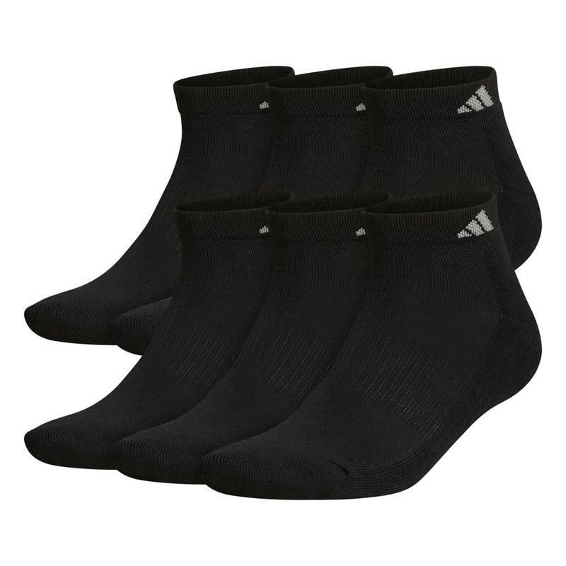 adidas Men’s Athletic Cushioned Low Cut Socks (6-Pack)