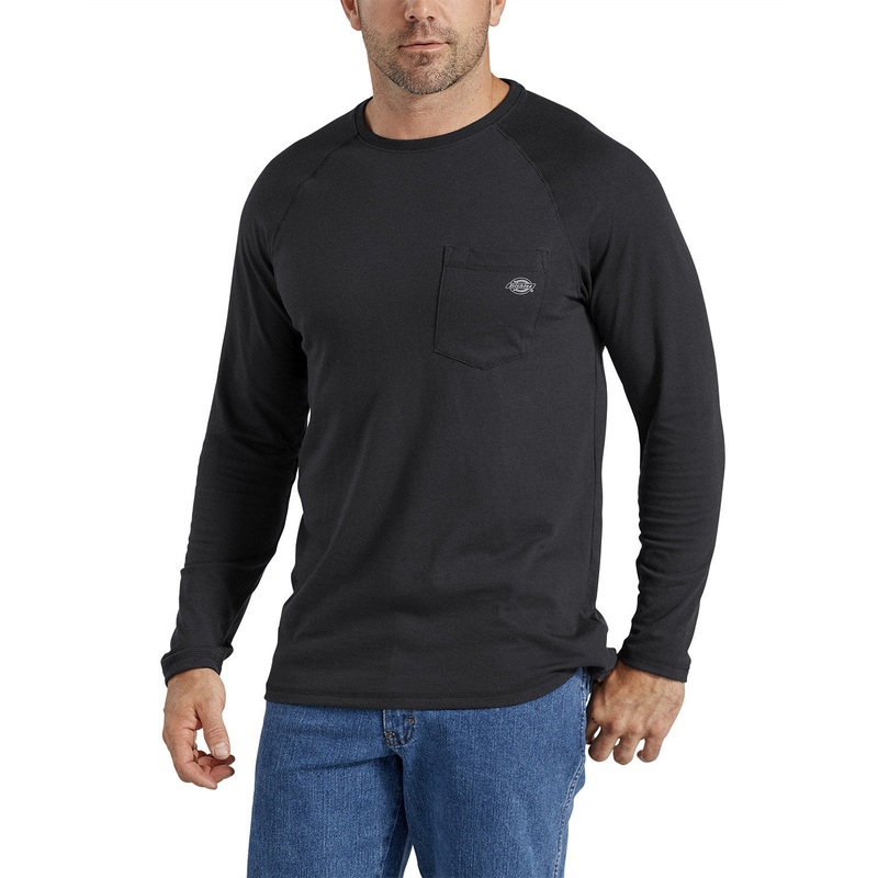 Dickies Men’s Temp-iQ Performance Cooling Long Sleeve Pocket T-Shirt