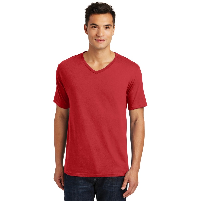 District Made Men’s Perfect Weight V-Neck Tee. DT1170