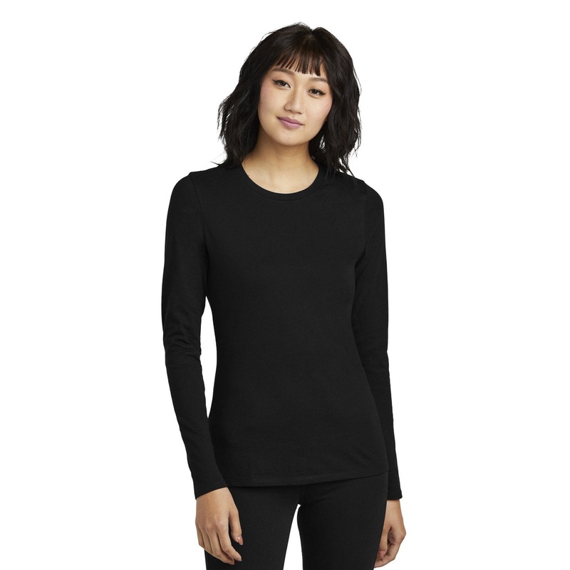 District Women’s Perfect Blend CVC Long Sleeve Tee DT110