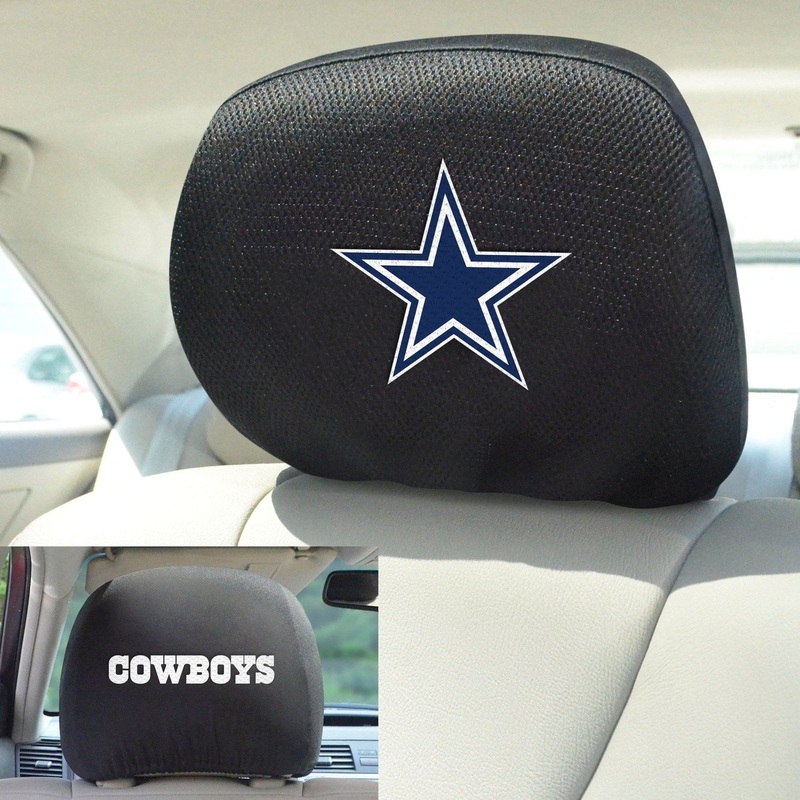 Fanmats Dallas Cowboys Embroidered Head Rest Cover Set – 2 Pieces