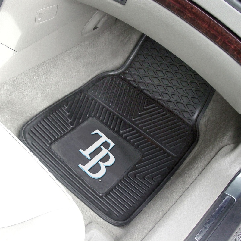 Fanmats Tampa Bay Rays Heavy Duty Car Mat Set – 2 Pieces