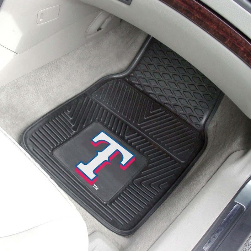 Fanmats Texas Rangers Heavy Duty Car Mat Set – 2 Pieces
