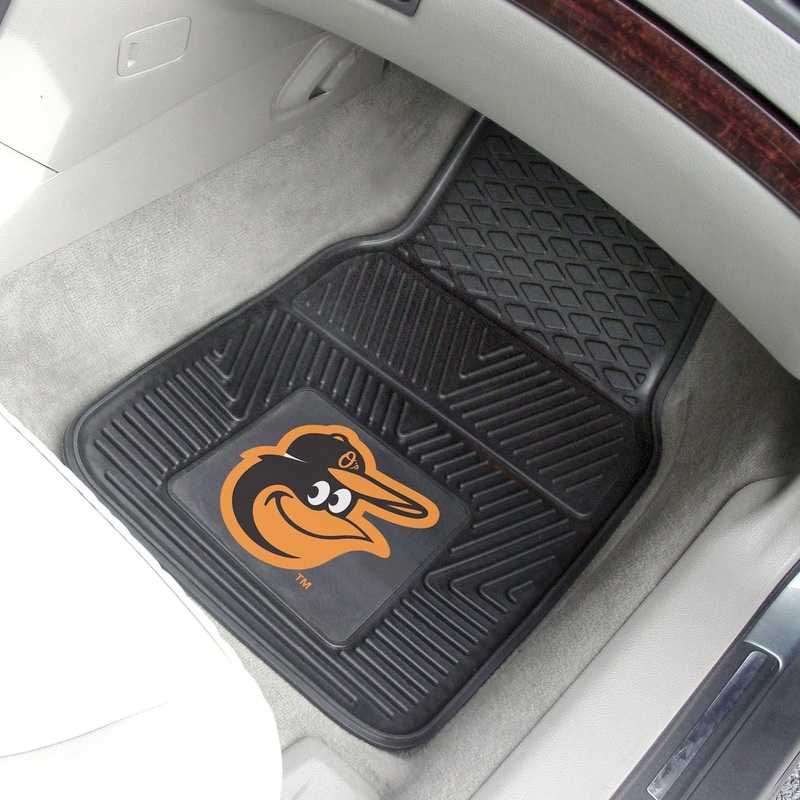 Fanmats Baltimore Orioles Heavy Duty Car Mat Set – 2 Pieces