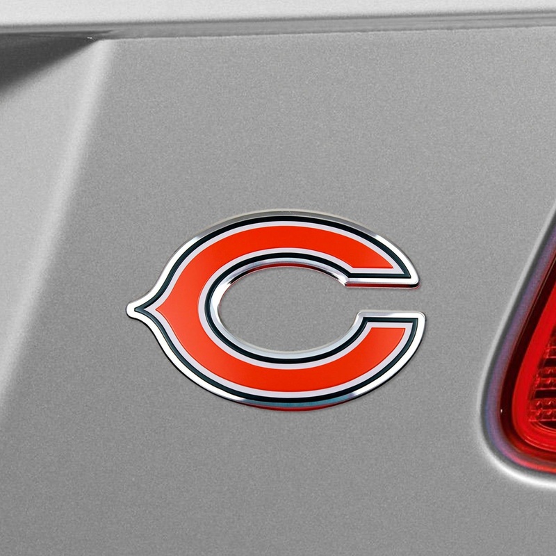 Fanmats Chicago Bears Heavy Duty Aluminum Embossed Color Emblem
