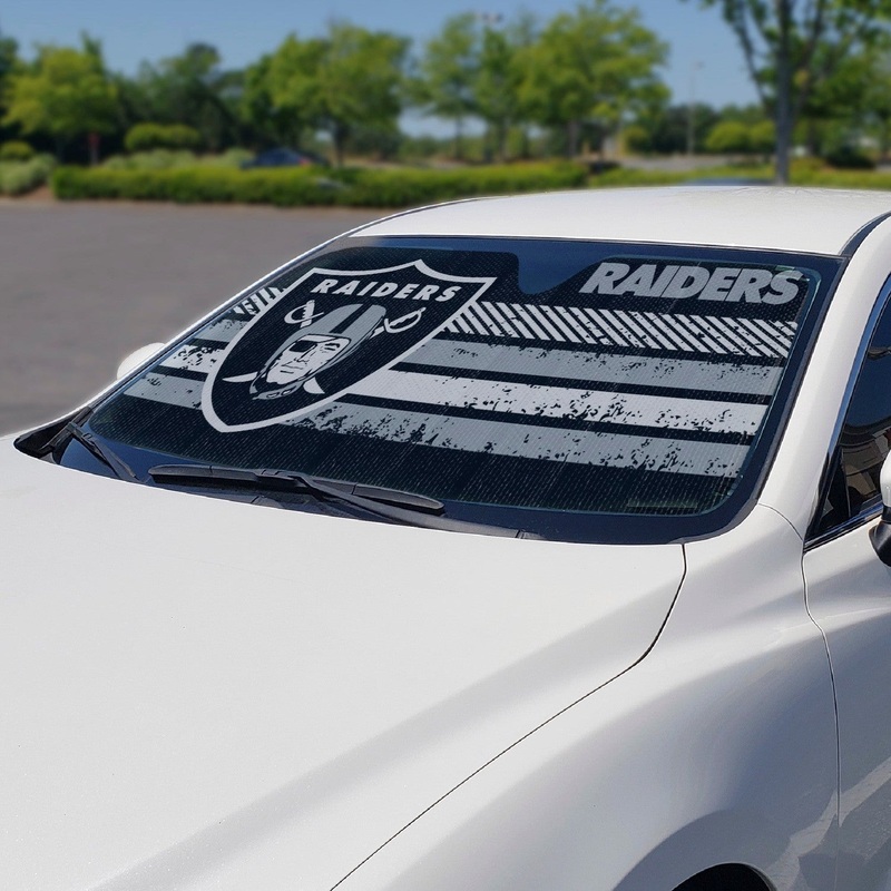 Fanmats Las Vegas Raiders Windshield Sun Shade