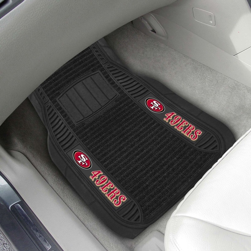 Fanmats San Francisco 49ers 2 Piece Deluxe Car Mat Set