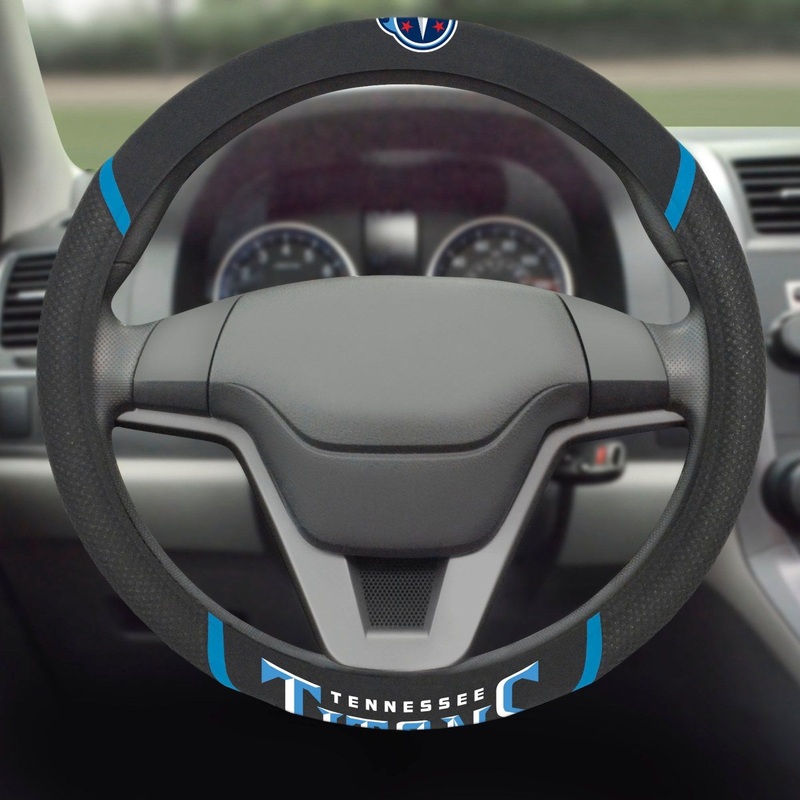 Fanmats Tennessee Titans Embroidered Steering Wheel Cover