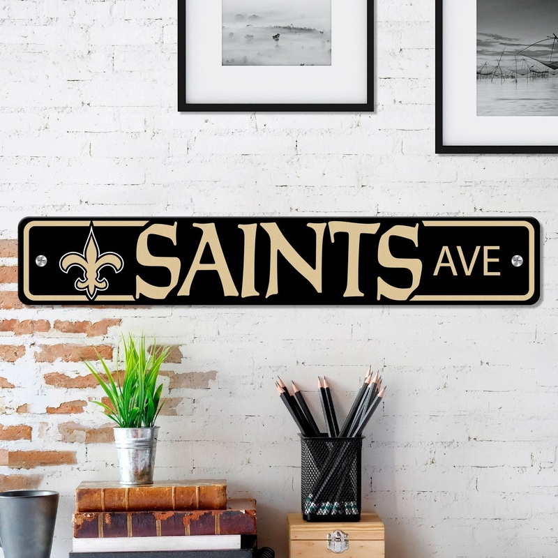 Fanmats New Orleans Saints Team Color Street Sign 4 X 24 Lightweight