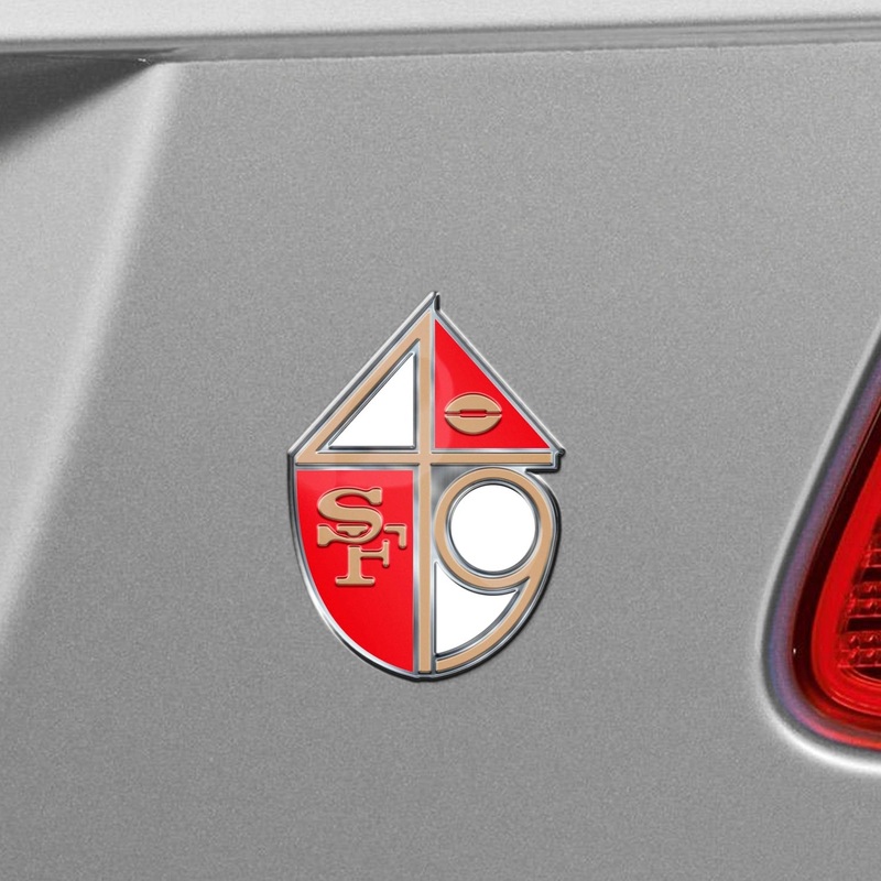 Fanmats San Francisco 49ers Heavy Duty Aluminum Embossed Color Emblem – Alternate