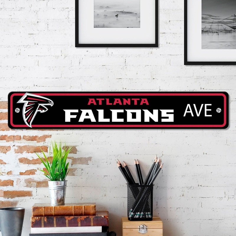 Fanmats Atlanta Falcons Team Color Street Sign 4 X 24 Lightweight