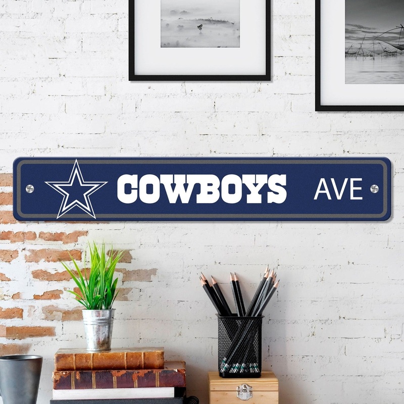 Fanmats Dallas Cowboys Team Color Street Sign 4 X 24 Lightweight