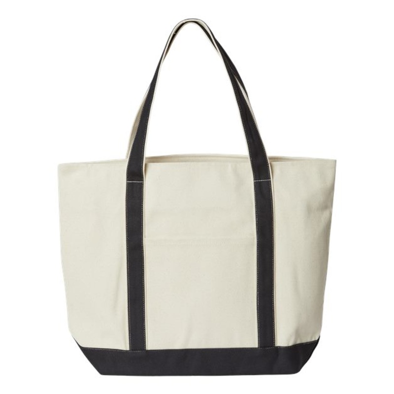 Liberty Bags XL Zippered Cotton Canvas Resort Tote