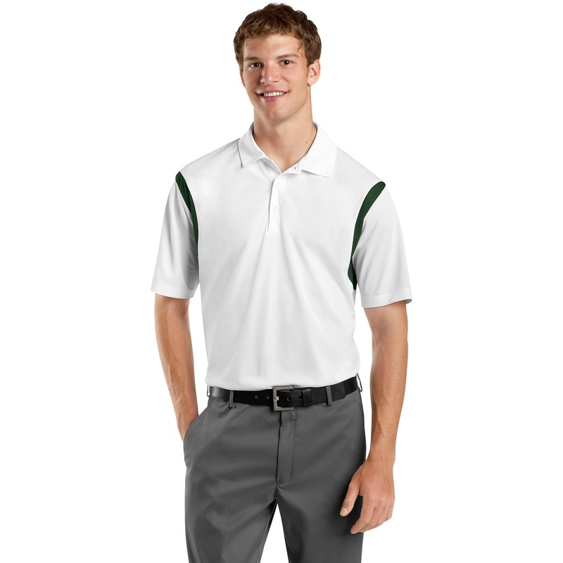 Sport-Tek Men’s Back Blocked Micropique Sport-Wick Polo. ST656