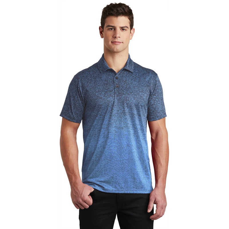 Sport-Tek  Ombre Heather Polo. ST671