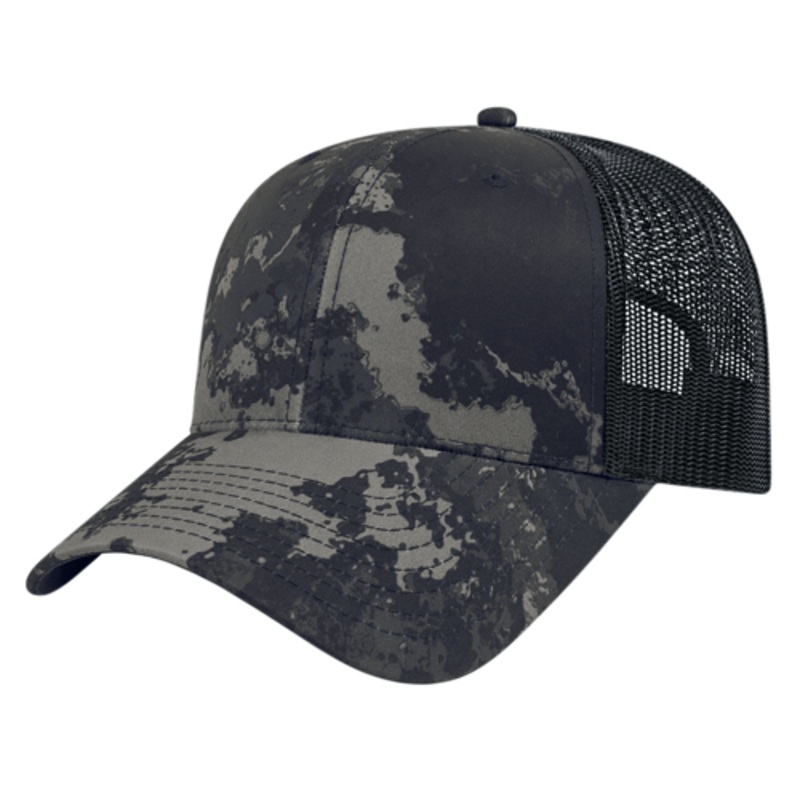 Cap America i6606VC YP Classics Veil Camo Retro Trucker Cap