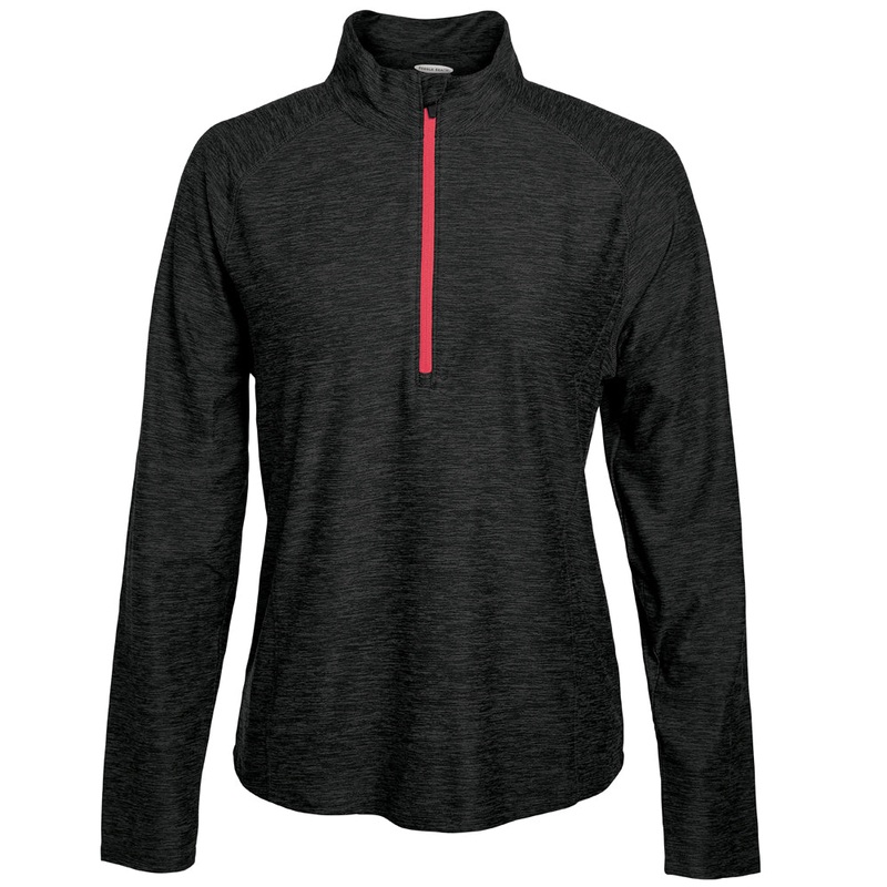Pebble Beach Women’s Marled Jersey 1/4 Zip Tech