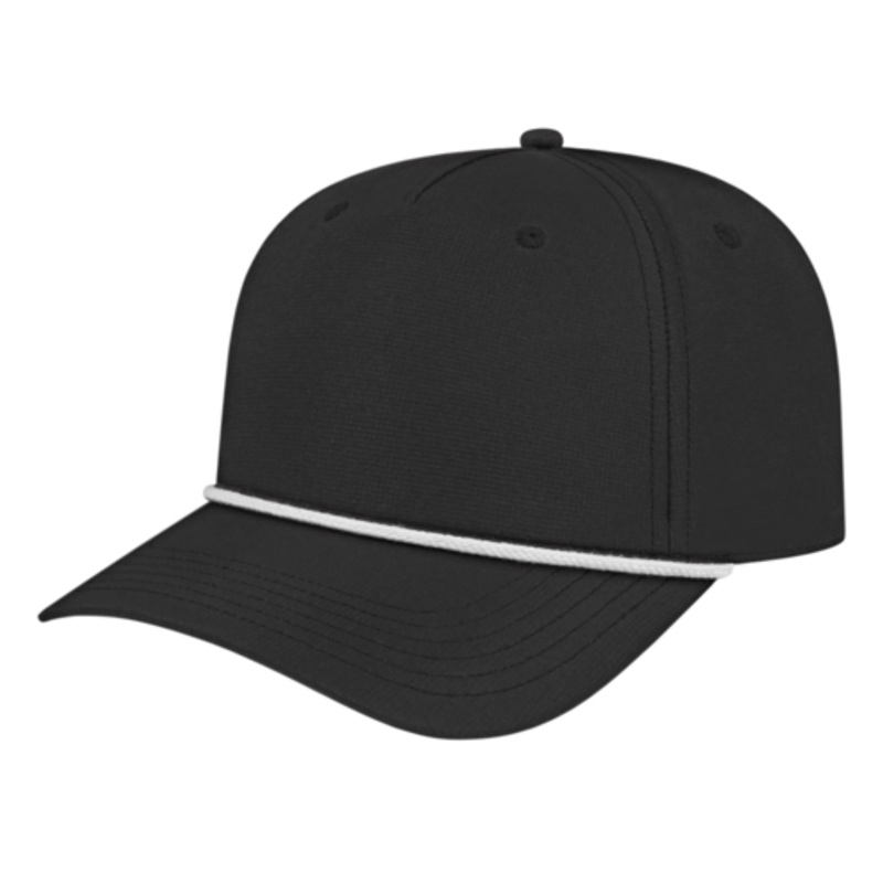 Cap America Athletic Rope Cap|White with White/Black Rope|Royal with White Rope|Gray with Black Rope|Olive with Black Rope|Navy with White Rope|Black with Black/White Rope|Charcoal with White Rope|Red with White Rope|Black with White Rope|White with Black