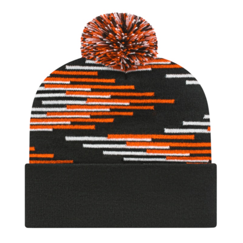 Cap America Bar Knit Cap with Cuff