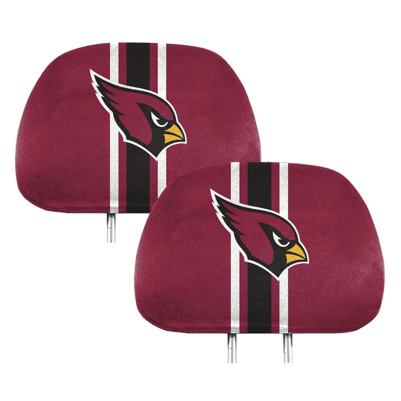 Fanmats Arizona Cardinals Printed Head Rest Cover Set – 2 Pieces