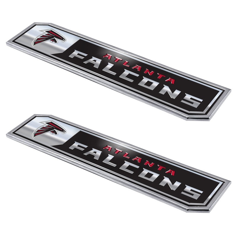 Fanmats Atlanta Falcons 2 Piece Heavy Duty Aluminum Embossed Truck Emblem Set