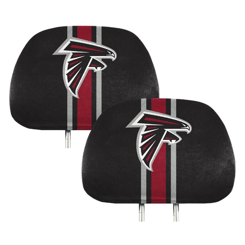 Fanmats Atlanta Falcons Printed Head Rest Cover Set – 2 Pieces