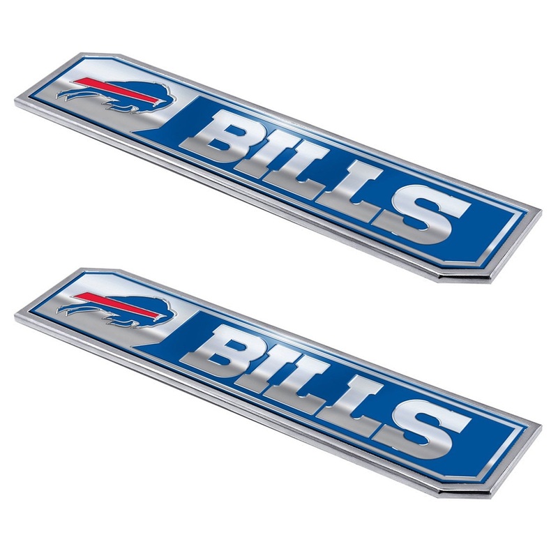 Fanmats Buffalo Bills 2 Piece Heavy Duty Aluminum Embossed Truck Emblem Set