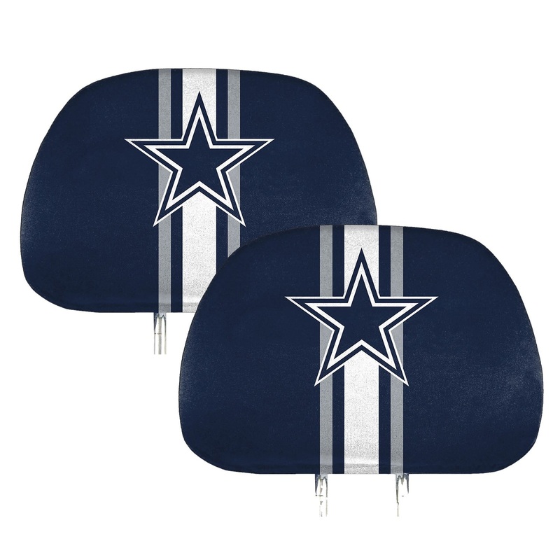 Fanmats Dallas Cowboys Printed Head Rest Cover Set – 2 Pieces