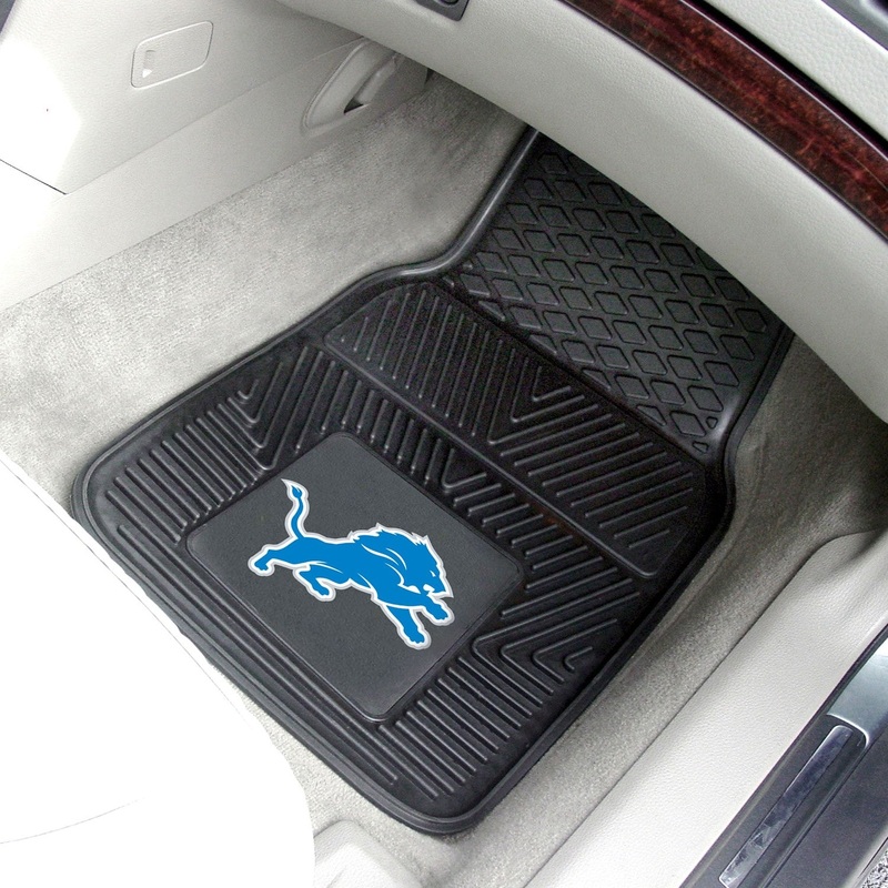 Fanmats Detroit Lions Heavy Duty Car Mat Set – 2 Pieces